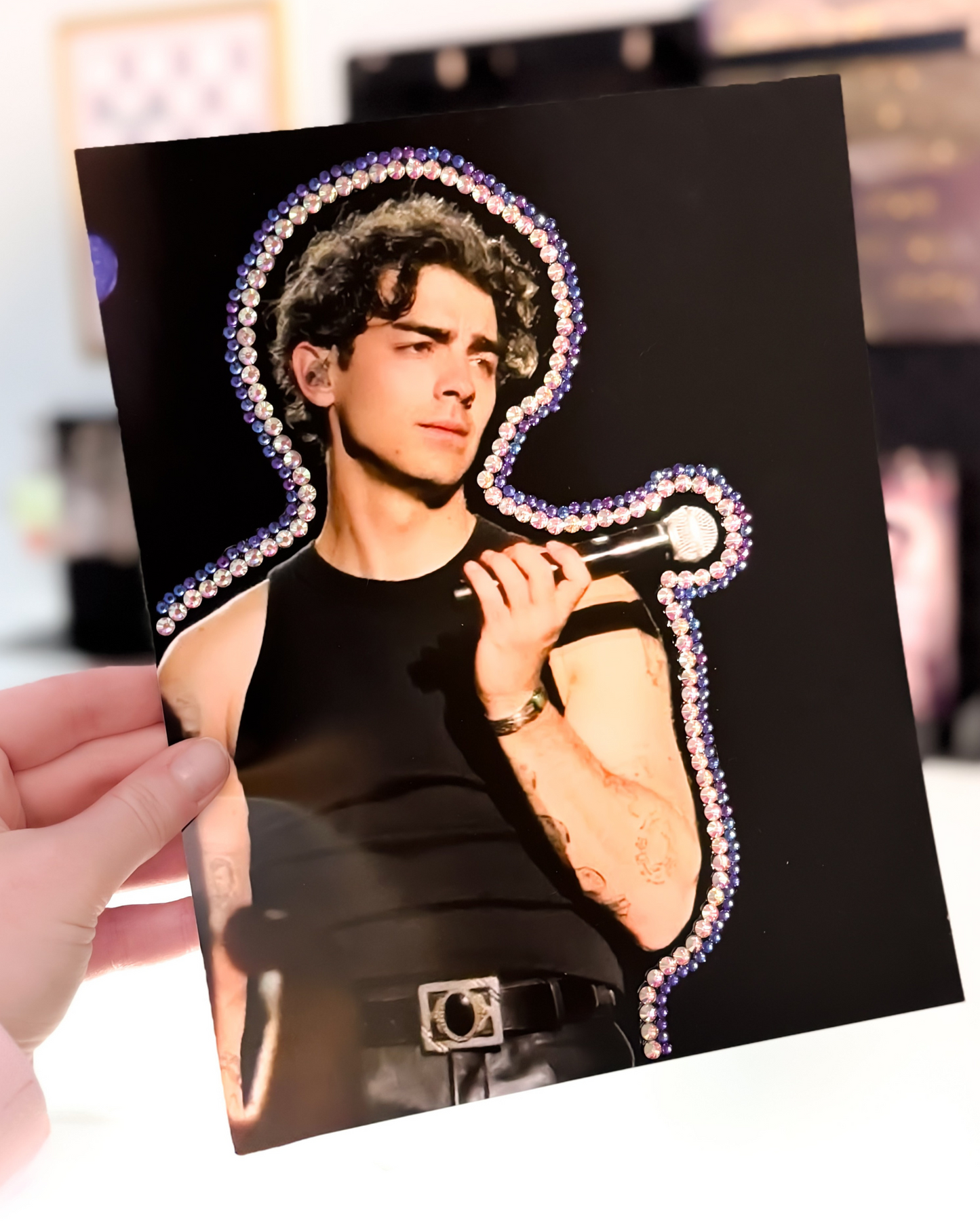 Joe Jonas 8x10 Rhinestoned Print