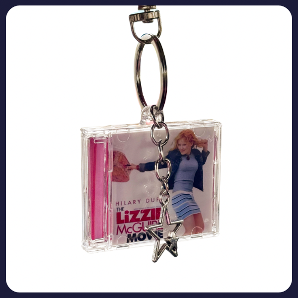 Lizzie McGuire Movie CD Keychain – Mini Album Case with Star Charm