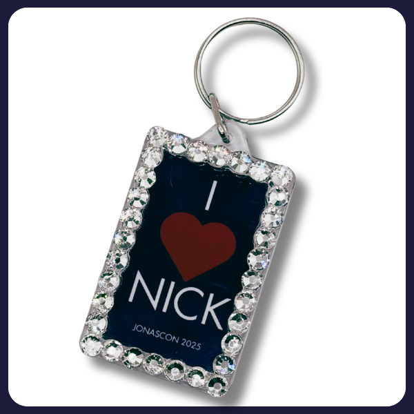 I ❤️ Nick JonasCon 2025 Keychain (rhinestoned)