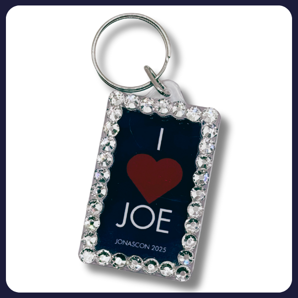 I ❤️ Joe JonasCon 2025 Keychain (rhinestoned)