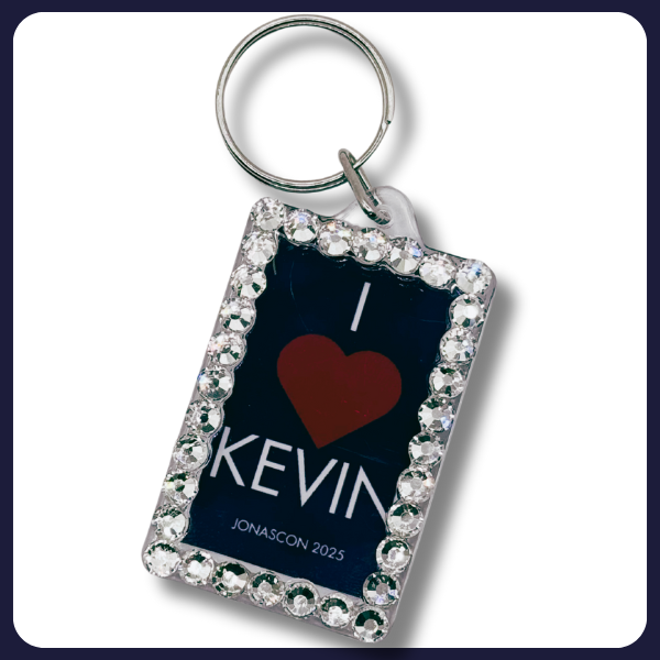 I ❤️ Kevin JonasCon 2025 Keychain (rhinestoned)