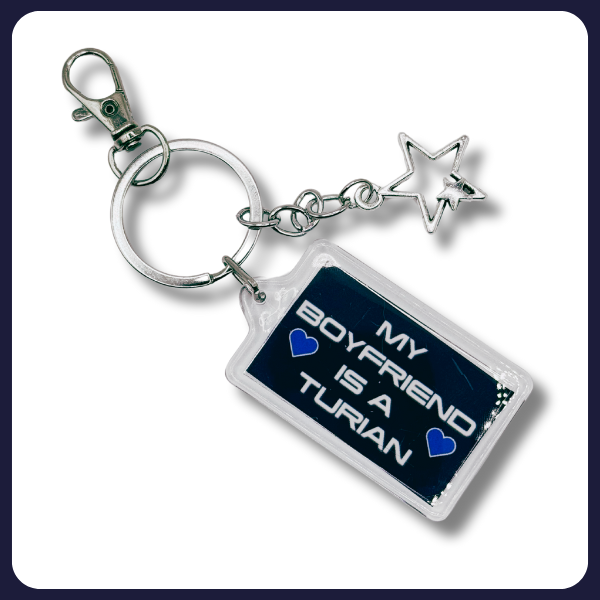 "My Boyfriend is a Turian" Keychain – Mass Effect (plain)