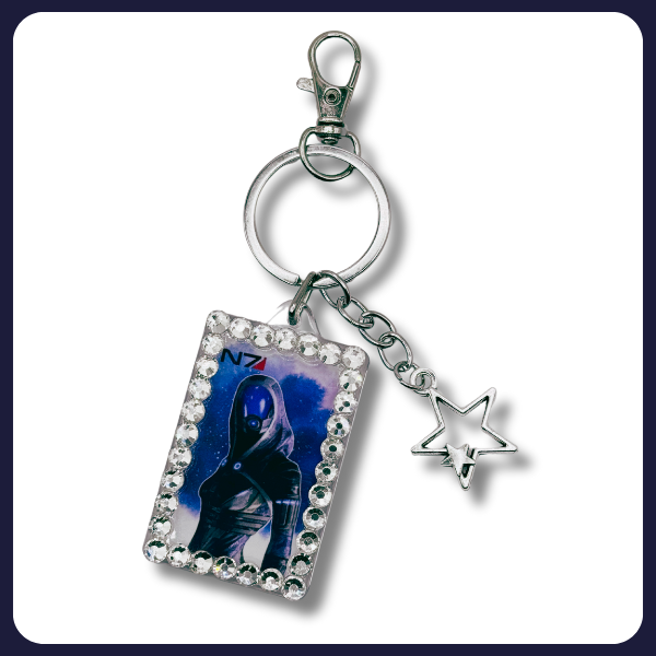 Tali Keychain – Mass Effect (Rhinestoned)