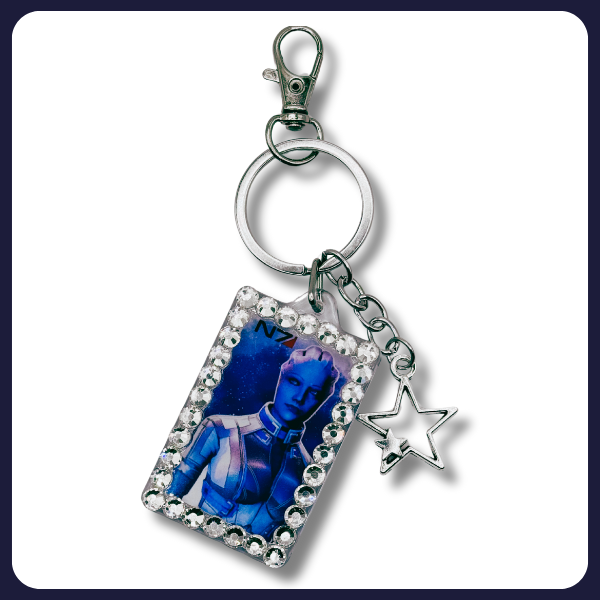 Liara Keychain – Mass Effect (Rhinestoned)