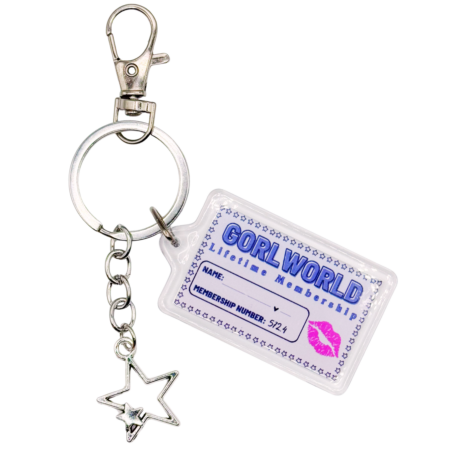 Gorlworld Lifetime Membership Keychain | Amberlynn Reid 572.4 Club | Niche YouTube Fan Collectible