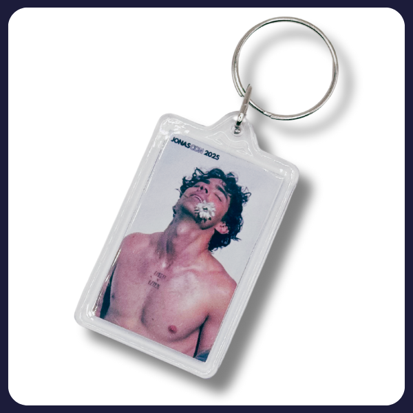 Joe w/ Flower JONASCON Keychain (plain)