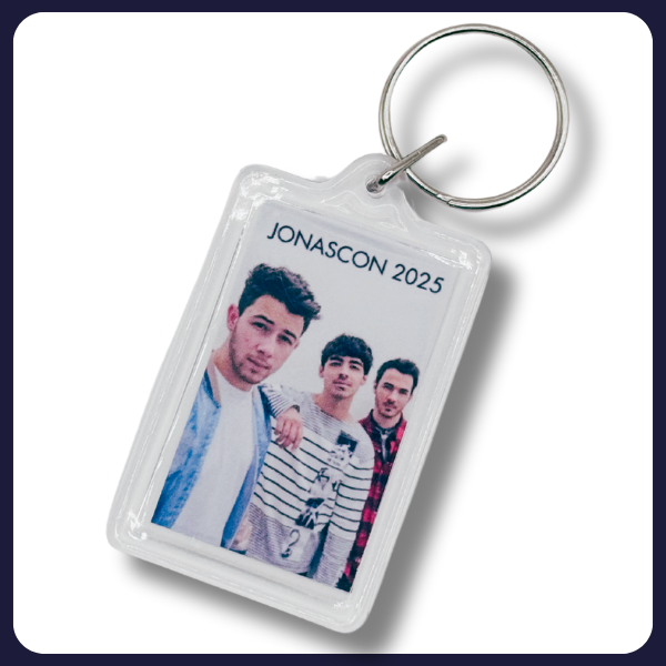 Rhinestoned JonasCon 2025 Trio Keychain (plain)