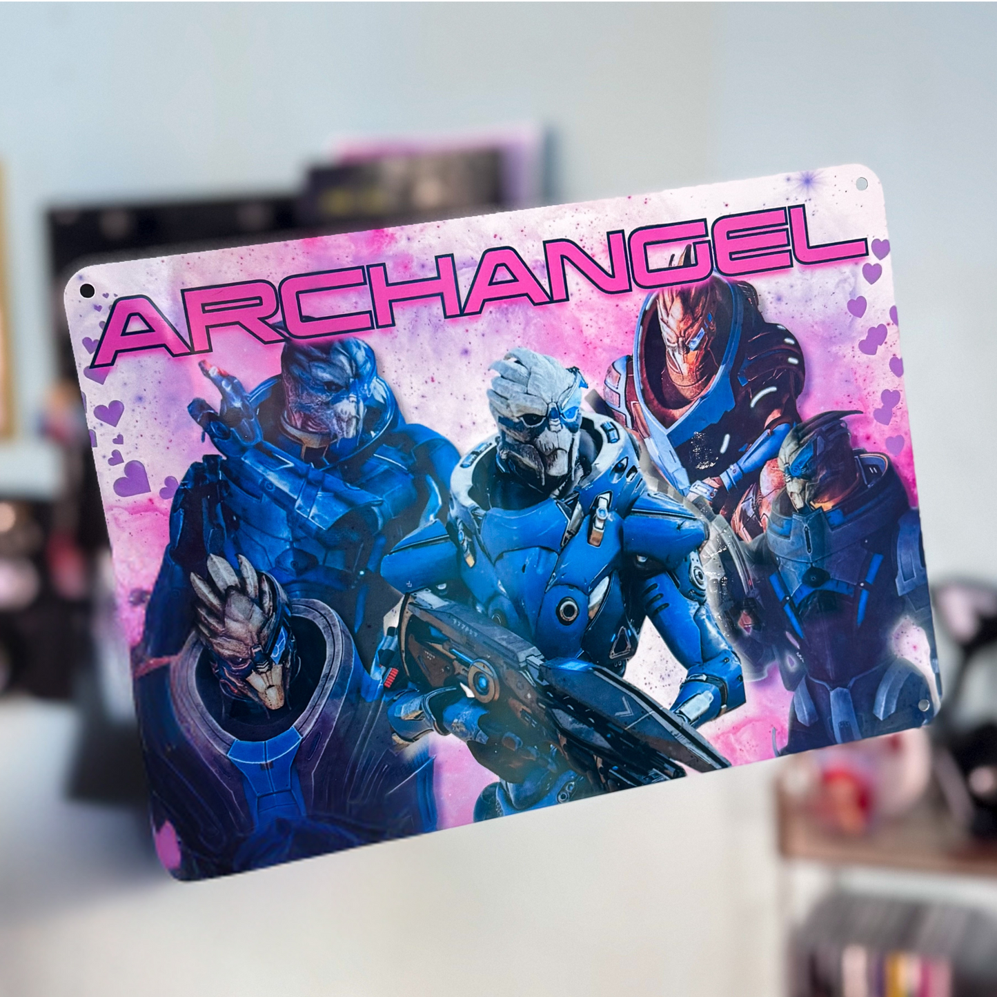 Mass Effect Metal Wall Sign – ARCHANGEL <3