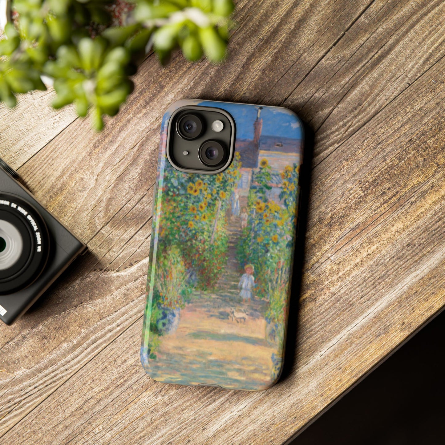 Claude Monet’s "The Artist’s Garden at Vétheuil" Phone Case