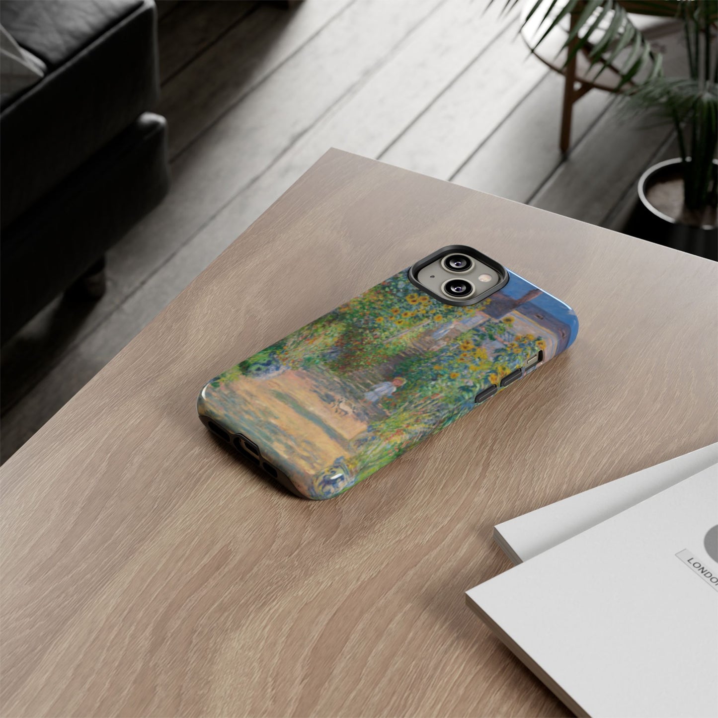 Claude Monet’s "The Artist’s Garden at Vétheuil" Phone Case