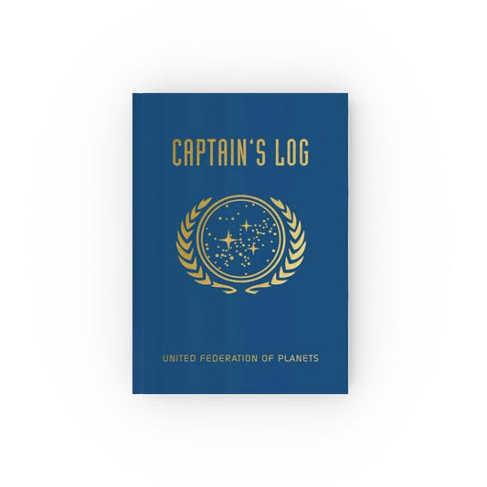 Captain’s Log Journal – United Federation of Planets Notebook, Sci-Fi Planner, Star Journal with Ruled, Graph, or Blank Pages