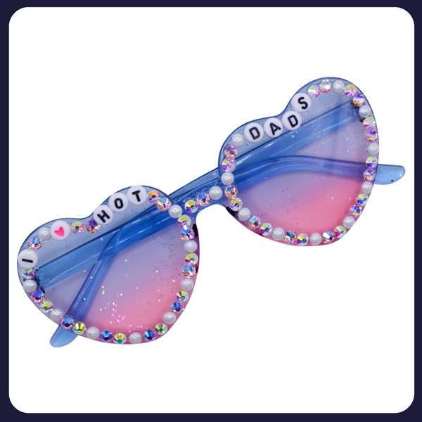 I ❤️ Hot Dads Heart Sunnies