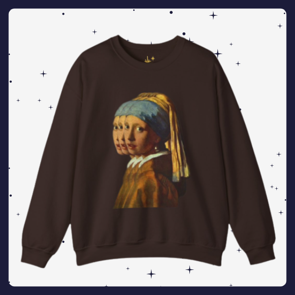 Girl with the Glitch - Vintage Art Sweatshirt