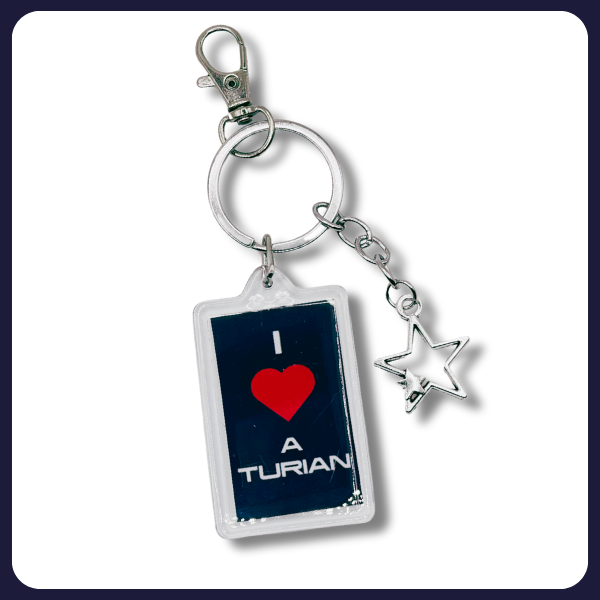 "I ❤️ A Turian" Keychain – Mass Effect (plain)