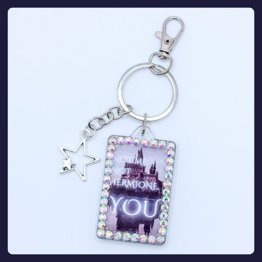 "Not Me, Not Hermione, YOU!" Keychain – Ron Weasley’s Finest Hour