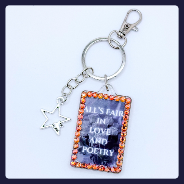 "All’s Fair in Love and Poetry" Keychain – The Tortured Poets Department