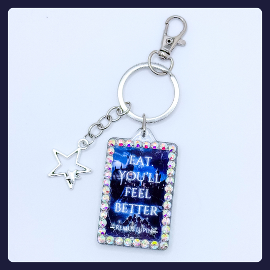 "Eat. You’ll Feel Better." Keychain – Harry Potter & Lupin’s Chocolate Wisdom