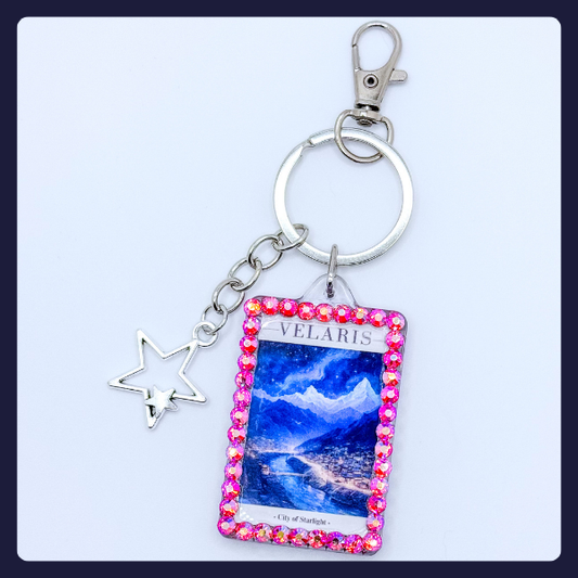 "Velaris – City of Starlight" Keychain – ACOTAR Inspired