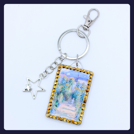 Claude Monet’s "The Artist’s Garden at Vétheuil" Keychain – 1881