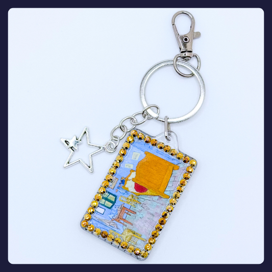 Van Gogh’s "Bedroom in Arles" Keychain – 1888