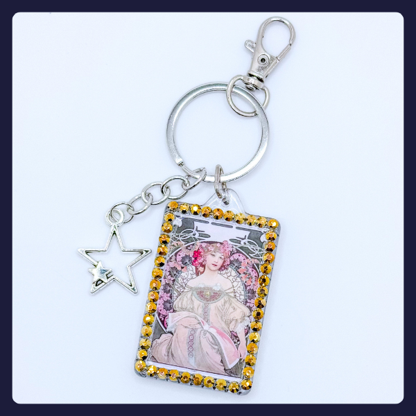 Alphonse Mucha’s "Reverie (Daydream)" Keychain – 1898